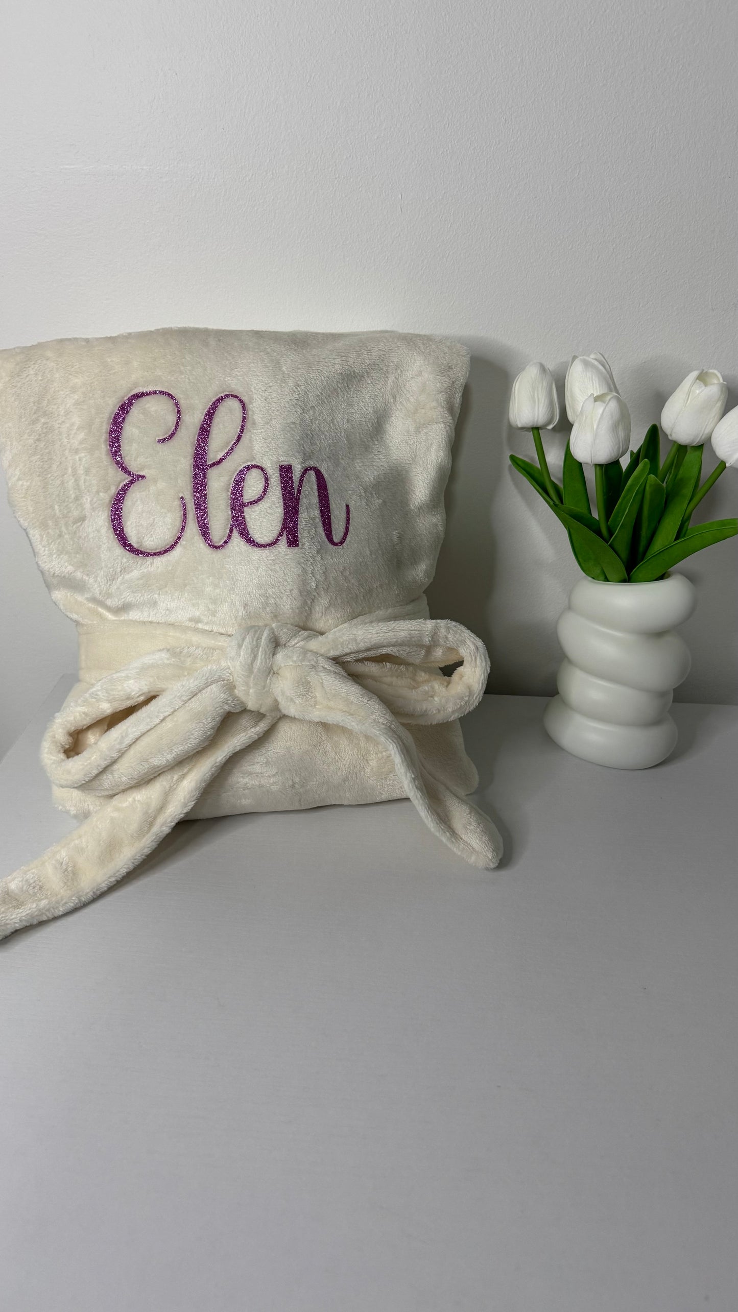PEIGNOIR PILOU BLANC