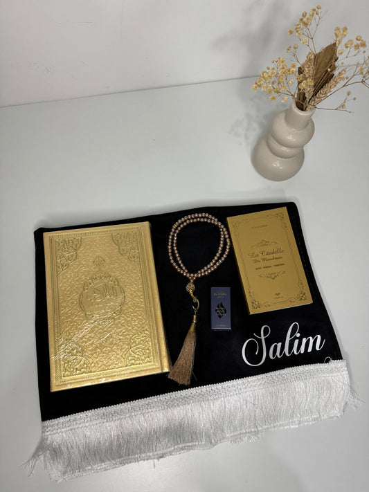 COFFRET TAPIS NOIR & DORÉ