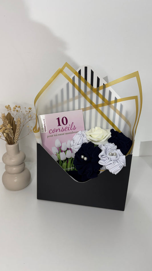 COFFRET HIJAB BLEU MARINE