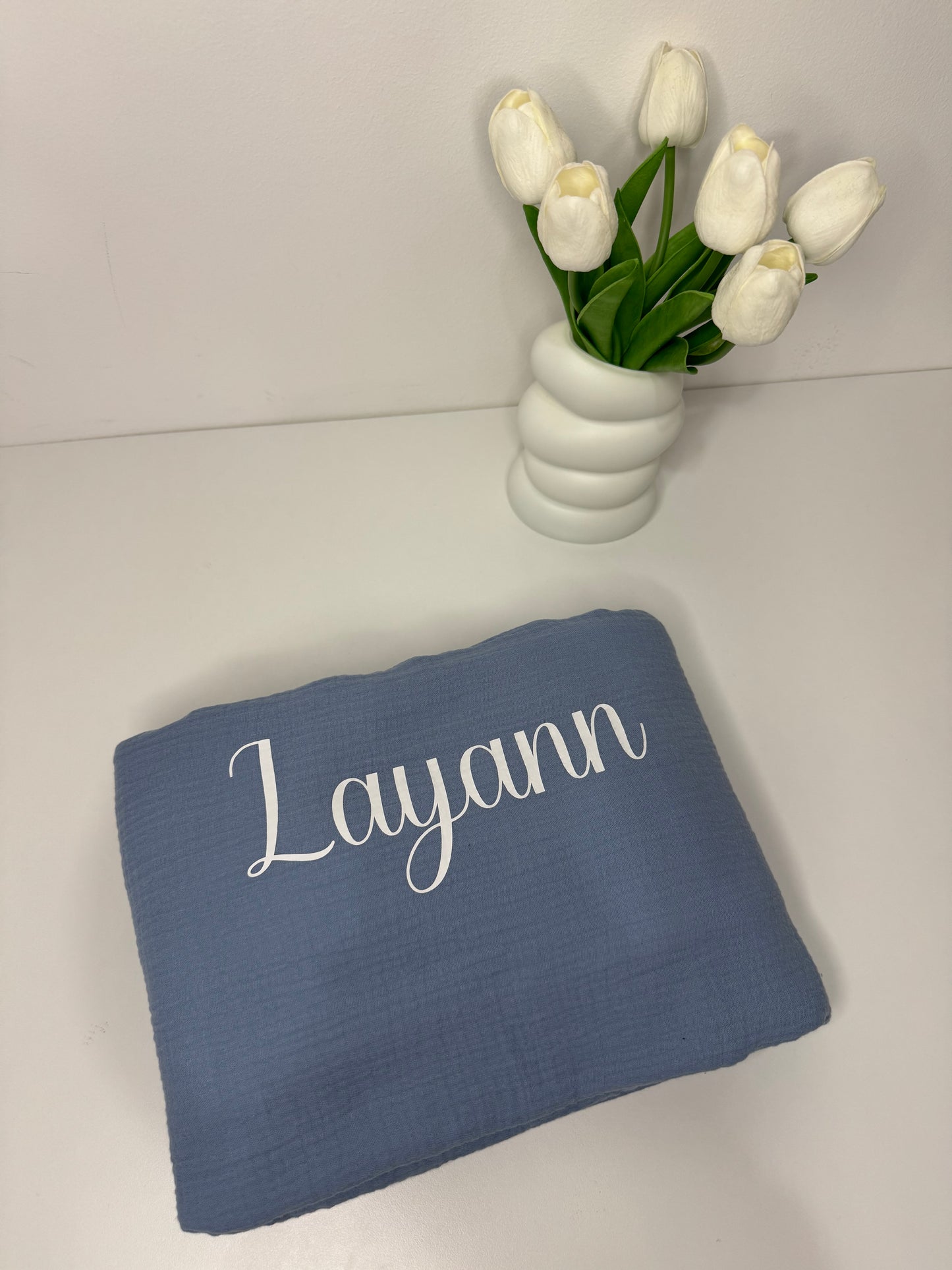 PLAID BÉBÉ GAZ DE COTON POLAIRE