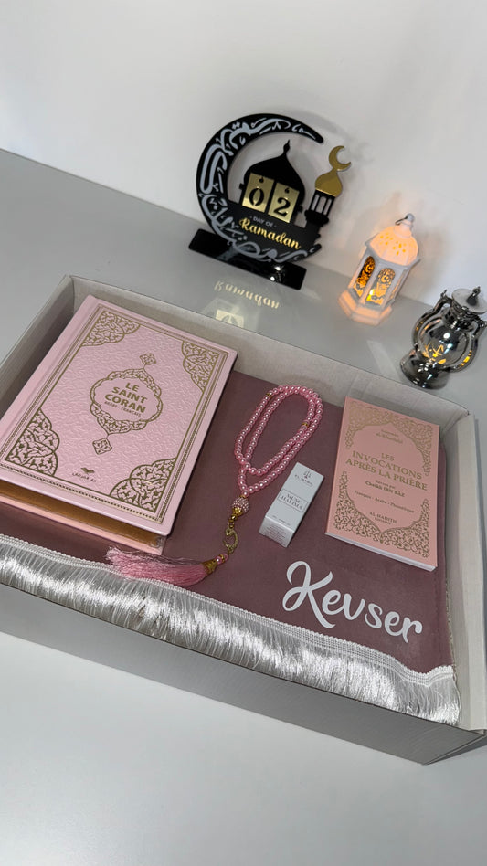 COFFRET TAPIS ROSE
