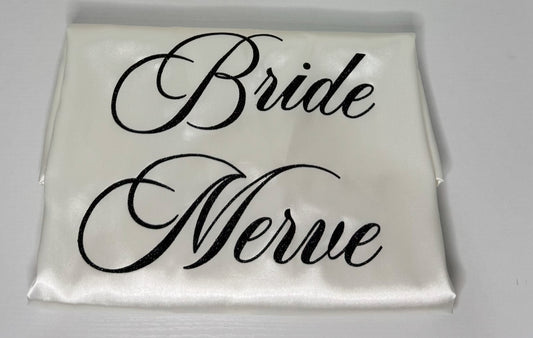 PEIGNOIR SATIN BLANC