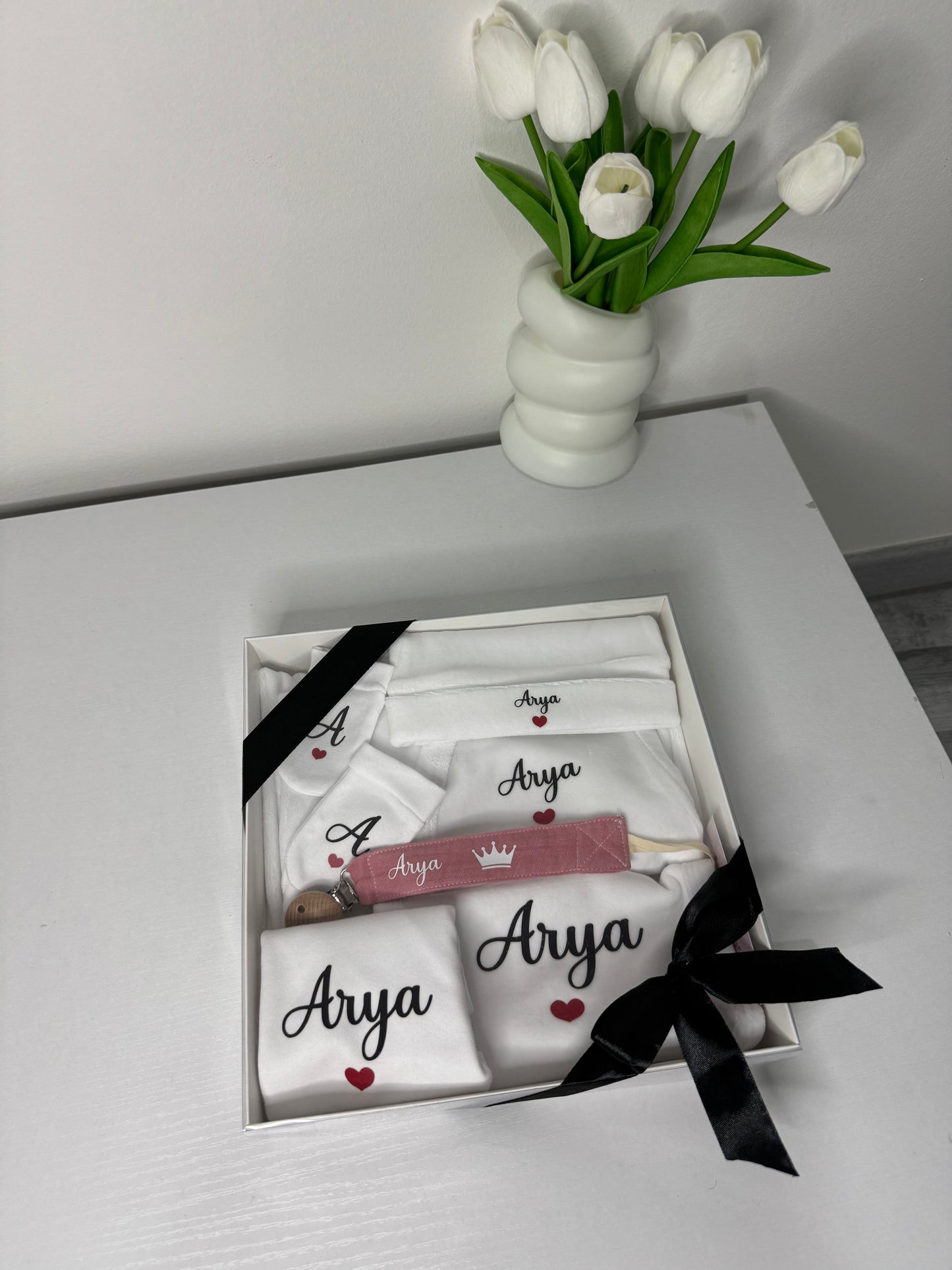 ENSEMBLE BÉBÉ VELOURS 5 PCS