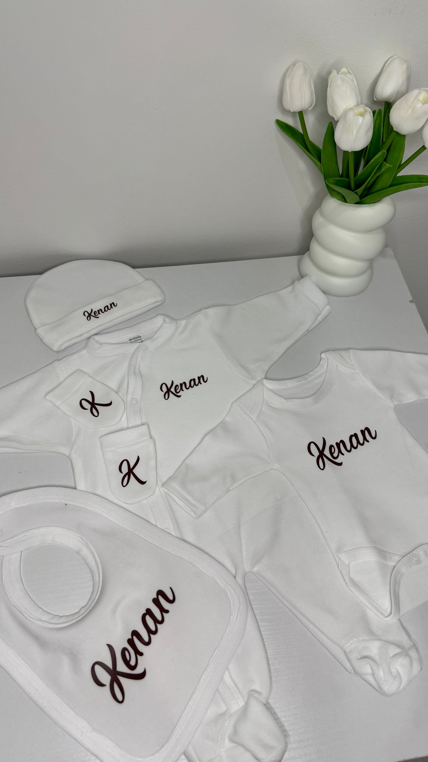 ENSEMBLE BÉBÉ VELOURS 5 PCS