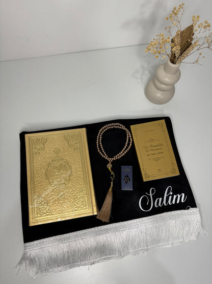COFFRET TAPIS NOIR & DORÉ