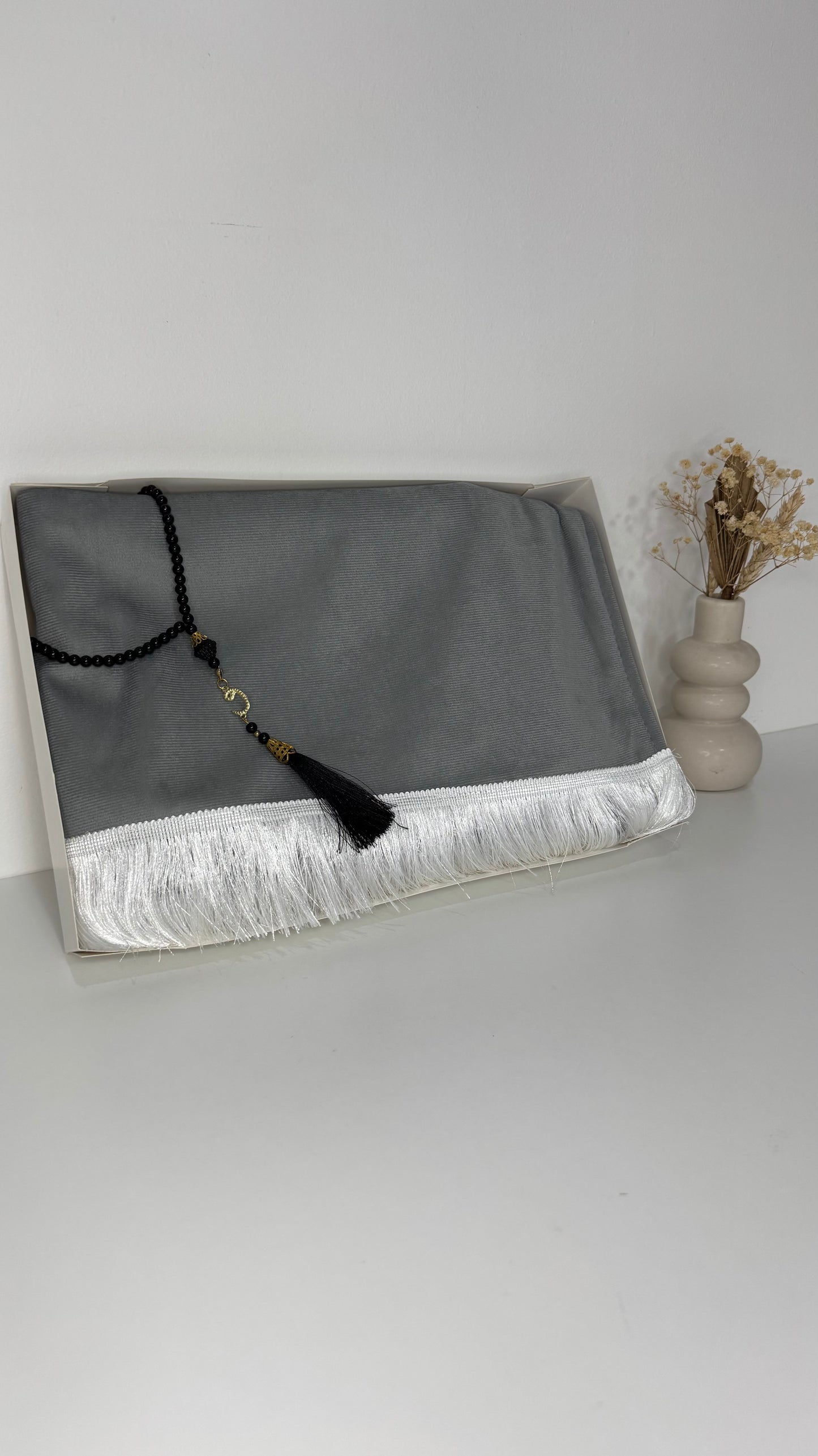 TAPIS DE PRIÈRE GRIS