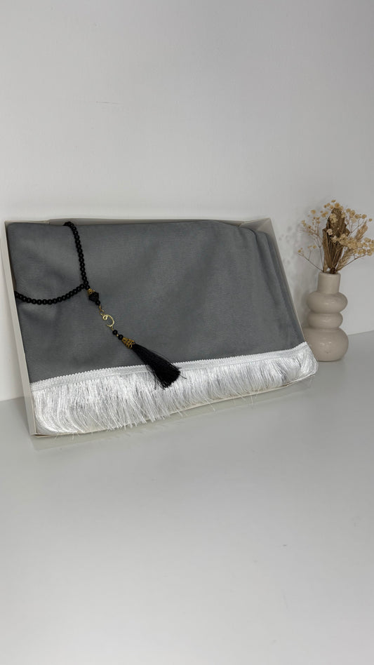 TAPIS DE PRIÈRE GRIS