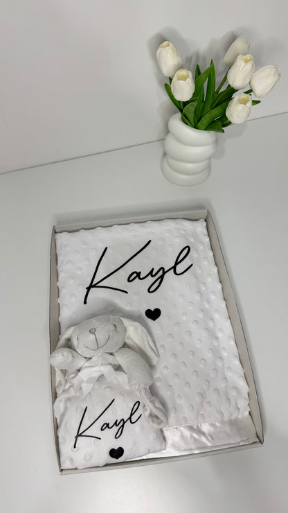 COFFRET PLAID & DOUDOU SATINE