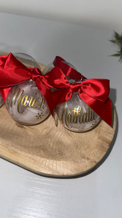 BOULE DE NOËL PERSONNALISÉ