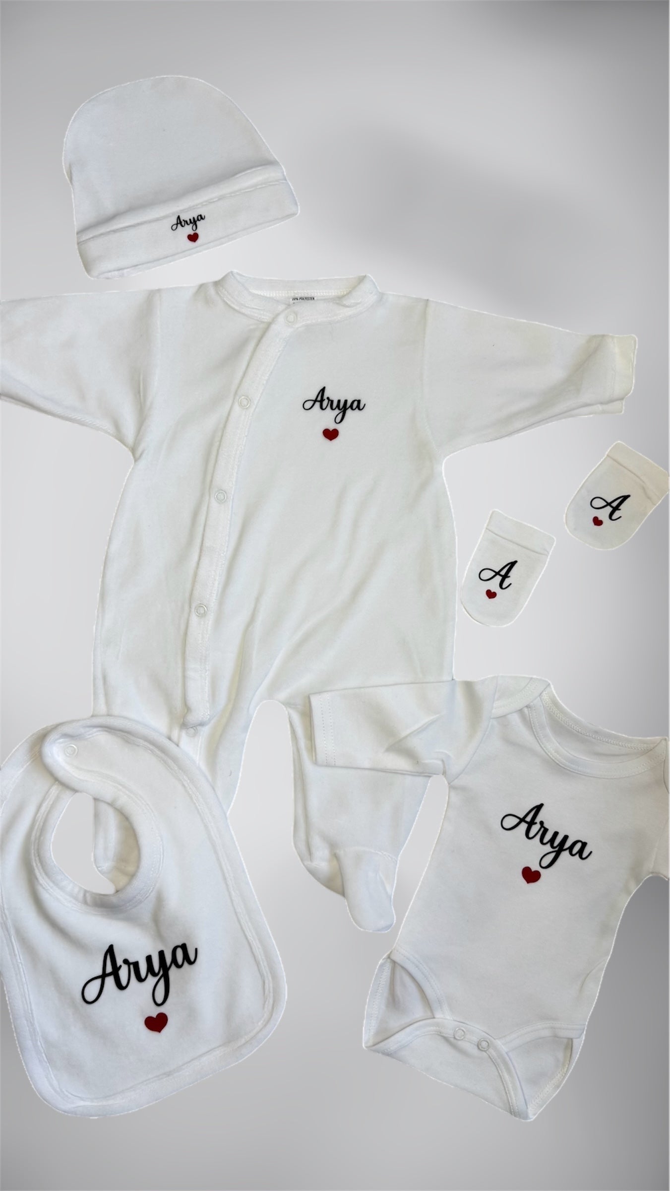ENSEMBLE BÉBÉ VELOURS 5 PCS