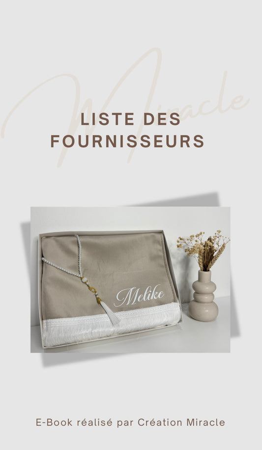 LISTE FOURNISSEURS