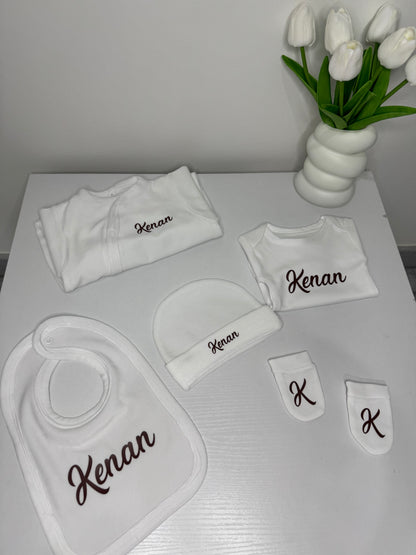 ENSEMBLE BÉBÉ VELOURS 5 PCS