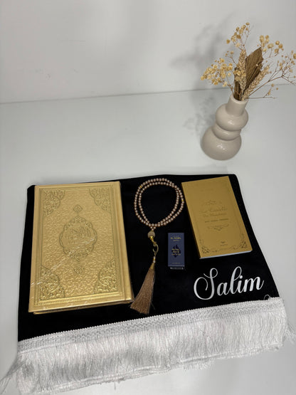 COFFRET TAPIS NOIR & DORÉ