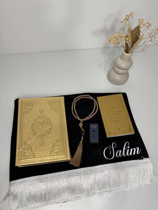 COFFRET TAPIS NOIR & DORÉ