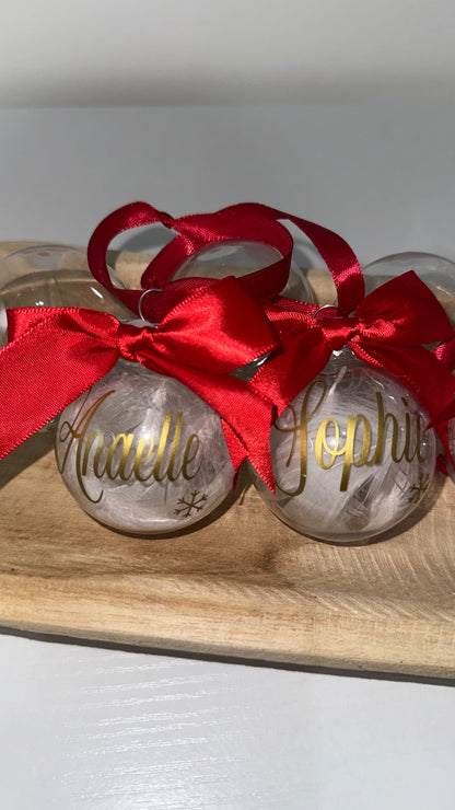 BOULE DE NOËL PERSONNALISÉ