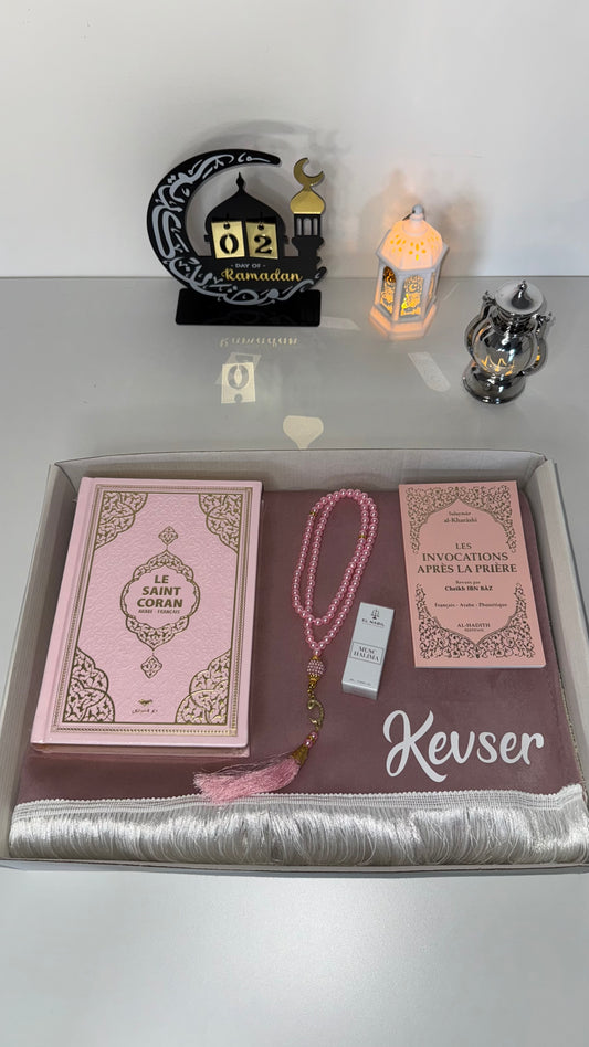 COFFRET TAPIS ROSE