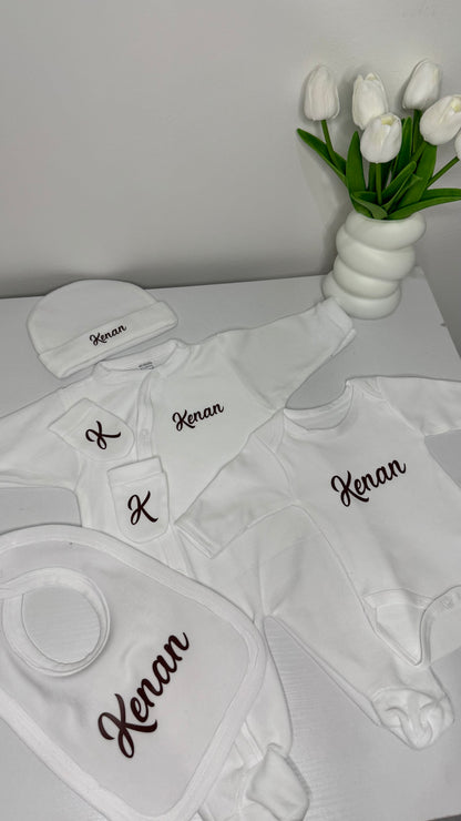 ENSEMBLE BÉBÉ VELOURS 5 PCS