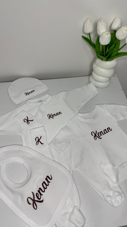 ENSEMBLE BÉBÉ VELOURS 5 PCS
